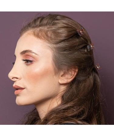 ADRIONE 100 Pack Tortoise Mini Brown Butterfly Hair Clips for Women - Strong Small Clips for Hair Design - Buy Online on GoSupps.com