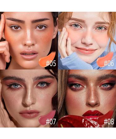 BEFIVECOK Liquid Blush - Dewy Finish Matte Velvet Texture, High-Pigmented Cheek Tint Makeup in ENERGETIC-Coral Orange - Buy Online on GoSupps.com