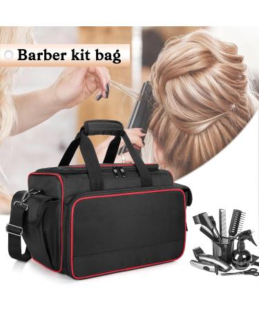 BAFASO Travel Barber Bag with Adjustable Dividers - Black - Buy Online on GoSupps.com