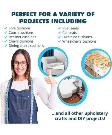 High Density Upholstery Foam Padding 1x20x20 - Custom Pillow, Chair, Couch Cushion Replacement Foam - Craft Upholstery Supplies - Buy Online on GoSupps.com