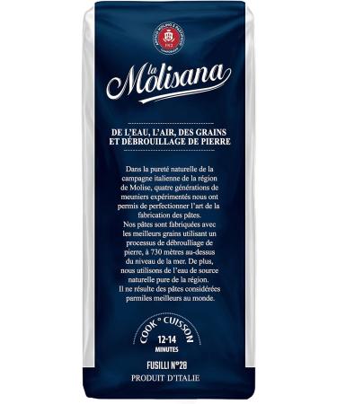 La Molisana Fusilli N.28 450g - Buy Online on GoSupps.com