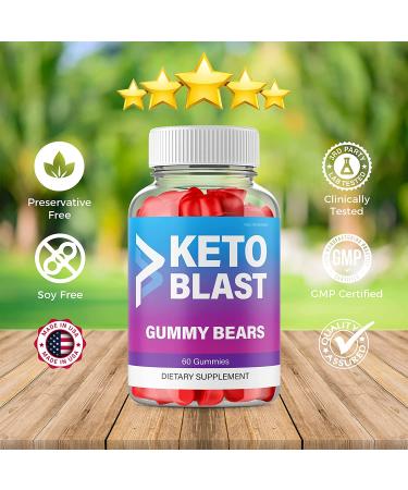 Ketosis Blast Gummies 800mg - Shark Tank Approved Weight Loss Gummy Bears (60 Gummies) - Buy Online on GoSupps.com
