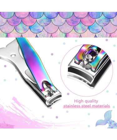 Buy Honoson 4-Piece Mermaid Nail Clipper Set | Stainless Steel Nail Cutter for Women | Perfect Birthday & Christmas Gifts | Sturdy Fingernail & Toenail Grooming - Buy Online on GoSupps.com