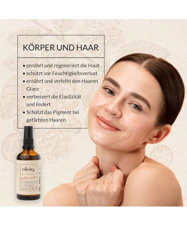 OLEIQ Cherry Kernel Oil | Vegan Natural Skin Care Oil for Face Body & Hair | 100ml - Buy Online on GoSupps.com