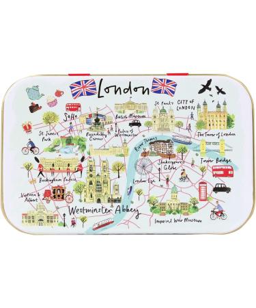 New English Teas London Souvenir Map Travel Mints Tin Sugar Free 35g - Buy Online on GoSupps.com