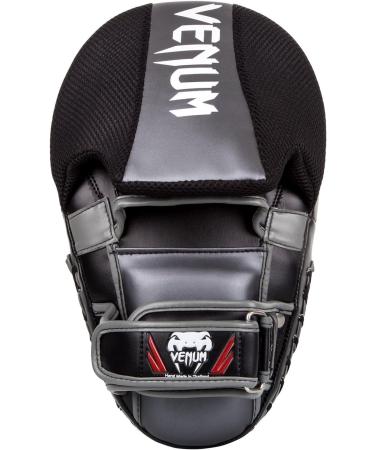 Venum Elite Big Focus Mitts - Black/White | One Size - Premium MMA Training Gear - Buy Online on GoSupps.com