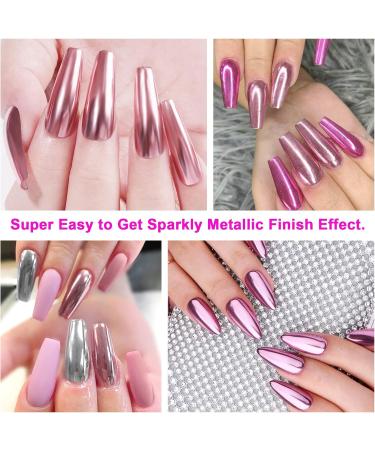 Saviland 36 Colors Chrome Nail Powder Set for Metallic Mirror Effect - Nail Art Glitter Manicure Decoration Kit for Salon and DIY - Buy Online on GoSupps.com