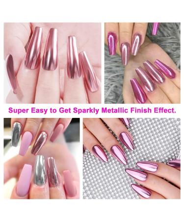 Saviland Chrome Nail Powder Set - 36 Colors Metallic Mirror Effect for Nail Art | Pearl Manicure Decoration with Sponge Sticks - Premium Chrome Powder for Stunning Nails - Buy Online on GoSupps.com