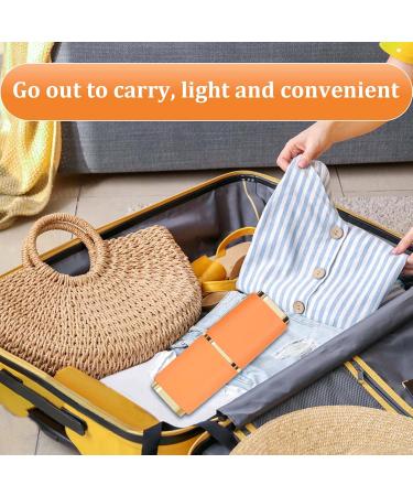 Travel Toothbrush Etui Set - 2-Piece Portable Holder & Toothpaste Storage Box - Blue & Orange - Buy Online on GoSupps.com