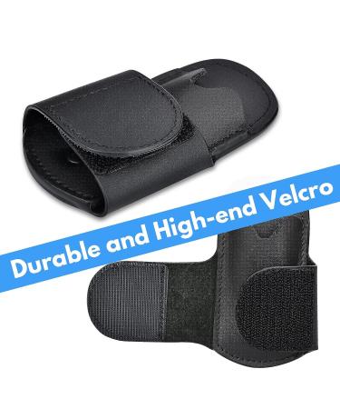 Stethoscope Holder Genuine Leather Hip Clip - Black | Fits Littmann, MDF, ADC, EKO | Stethoscope Accessories for Scrubs - Buy Online on GoSupps.com