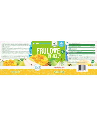 All-Nutrition Frulove Jelly Apple & Pear - Sugar-Free Jam - 80% Fruit Spread - Vegan Delights - 1000g Pack - Buy Online on GoSupps.com