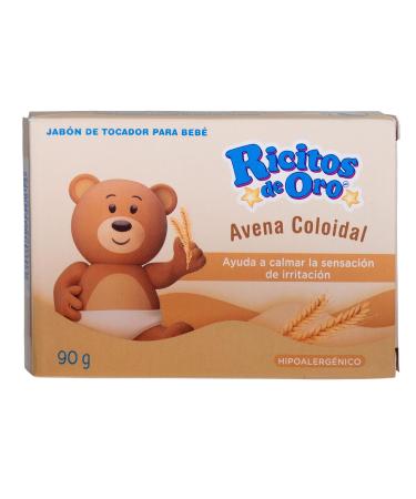 Ricitos de Oro Oat Bar Soap 6-Pack - Hypoallergenic Baby Soap with Oat for Moisturizing Delicate Skin - Oat Blossom Scent - 6 Bar Soaps - Buy Online on GoSupps.com