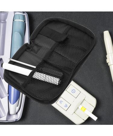 Healeved Glucose Meter Organizer Bags Hard Shell Testing Kit Case Travel Sphygmomanometer Bags for Glucose Meter Blood Sugar Test Strips Lancet Device - Buy Online on GoSupps.com