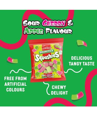 Swizzels Squashies Sweets - Sour Apple and Cherry Flavour- Single Pack 140g - Buy Online on GoSupps.com