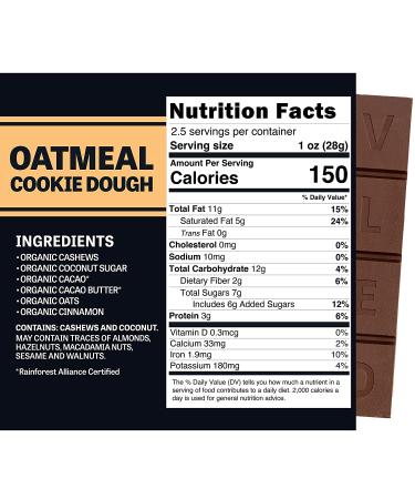EVOLVED Chocolate Oatmeal Cookie Dough Filled Chocolate Bars 2.5oz (Pack of 8) - Buy Now! - Buy Online on GoSupps.com