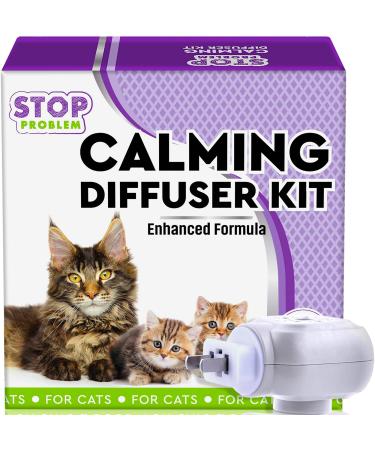 Beloved Pets Cat Calming Diffuser & Pet Anti Anxiety Products - Feline Calm Pheromones Plug in & Cats Stress Relief Comfort Help with Aggression, New Zone, Pee, Fighting with Dogs & Other Behavior