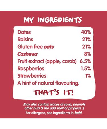 Nakd Berry Bliss Natural Oat Bar - Vegan, Gluten Free, Healthy Snack - 35g x 48 Bars - Buy Online on GoSupps.com