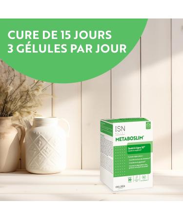 ISN | Metaboslim | Promotes Weight Loss | Blood Glucose and Cholesterol Control | Synergized Plant Extract | Clinically Proven Action | Allergen-Free | 30 day treatment | 90 Capsules - Buy Online on GoSupps.com