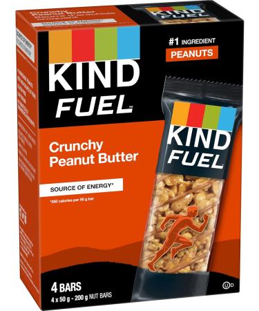 KIND Fuel Bars Crunchy Peanut Butter 50 Gram Bars (4 Pack) 12g Protein Gluten Free Crunchy Peanut Butter 4 Count (Pack of 1) - Buy Online on GoSupps.com
