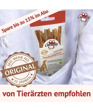 Carnello Hundeleckerli - Grain-Free Dog Treats & Snacks | Dog Paghetti Delicacies (3 x 60g) - Premium Dog Chews - Buy Online on GoSupps.com