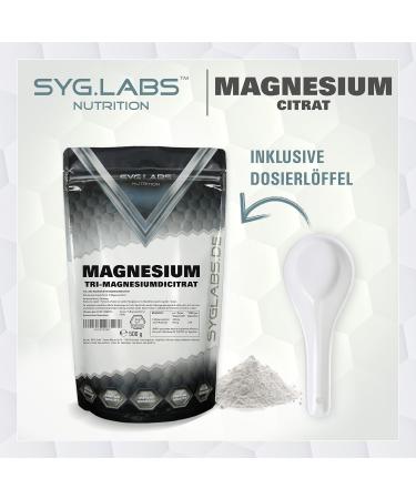  Syglabs Nutrition Syglabs Magnesium Citrate Powder Trimagnesium Citrate 500 g No fillers or additives Vegan Citrate - Buy Online on GoSupps.com