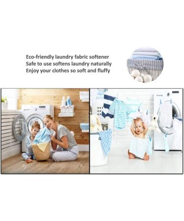 Reusable Organic Wool Dryer Balls - XL 4-Pack | Natural Laundry Fabric Softener Alternative - Buy Online on GoSupps.com