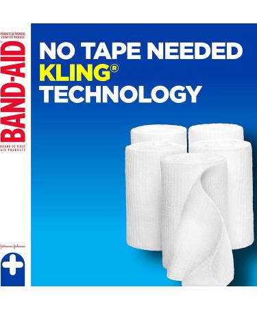 Johnson's Red Cross Brand Hospital Grade Rolled Kling Gauze Bandage 5 cm - Buy Online on GoSupps.com