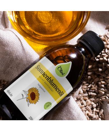 Olini Cold Pressed Sunflower Oil 250ml - Freshly Pressed Natural Oil for Your Kitchen - Buy Online on GoSupps.com