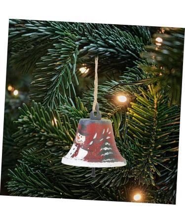 Buy Abaodam 4-Piece Wrought Iron Christmas Tree Hanging Bells | Snowy Decor for American Style Xmas Trees | 7x7cm | International Shipping Available - Buy Online on GoSupps.com