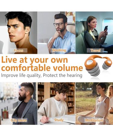 Buy Noise Cancelling Ear Plugs 2 Pairs Reusable Silicone Earplugs for Concerts Work & Travel Ultimate Hearing Protection for Adults - Buy Online on GoSupps.com