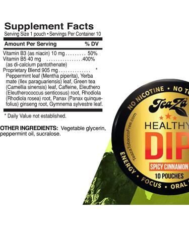 Teaza Herbal Energy Pouch Bundle - Peppermint & Spicy Cinnamon Flavor, Tobacco Replacement - 4 Pucks - Buy Online on GoSupps.com