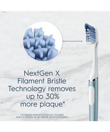 Oral-B Clic Manual Toothbrush (Aqua) with 2 Replaceable Brush Heads - Magnetic Brush Mount - Buy Online on GoSupps.com
