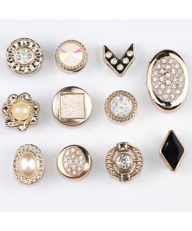 Naiska Rhinestone Hair Braid Beads Set - 19PCS Gold Dreadlocks Accessories with Shiny Crystal Rhinestones and Pearl Clips - Women's DIY Braids Jewelry - Buy Online on GoSupps.com