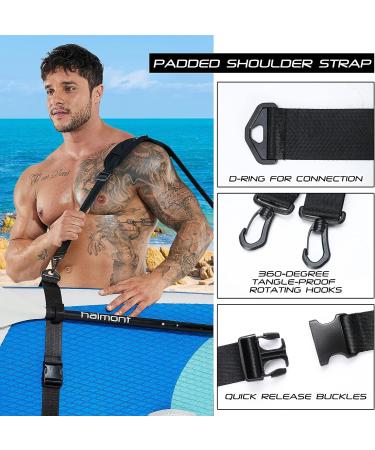 Haimont Paddle Board Carry Strap - Adjustable Heavy-Duty SUP Carrying Sling for Paddleboards, Surfboards, Canoe, and Kayaks - Black - Buy Online on GoSupps.com
