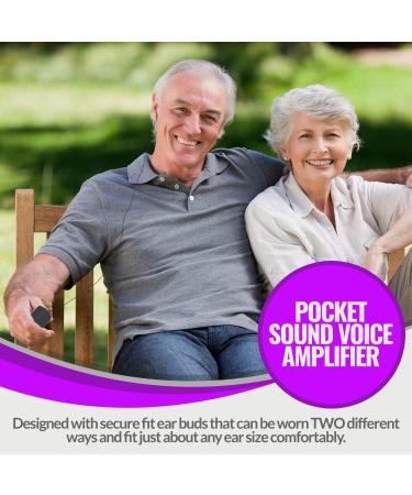 Pocket Sound - Digital Personal Sound Amplifier with Earbuds and Microphones - Buy Online on GoSupps.com