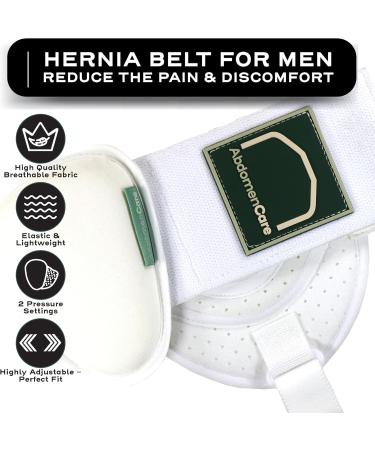Abdomencare Inguinal Hernia Support Belt for Men & Women with 2 Compression Pads - L/XL (44- 55 IN) - Buy Online on GoSupps.com