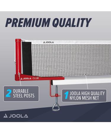 JOOLA Club Competition Table Tennis Net & Post Set - Portable 72 Regulation Size Ping Pong Screw On Clamp Net - Buy Online on GoSupps.com