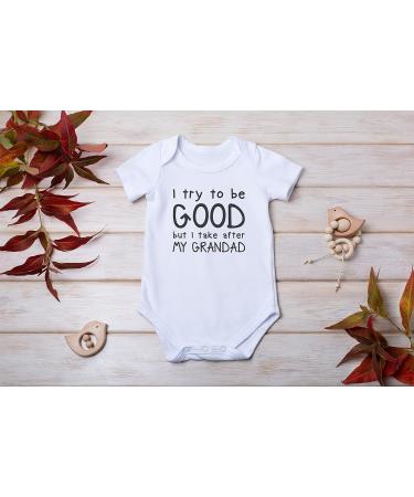 Hippowarehouse Grandad-Inspired Baby Vest Bodysuit - Short Sleeve for Boys and Girls - Buy Online on GoSupps.com