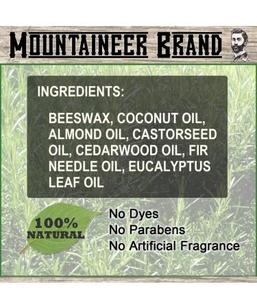 Mountaineer Brand Heavy Duty Beard Balm for Men - 100% Natural Leave-In Styling Balm - Timber Scent 2oz - Buy Online on GoSupps.com