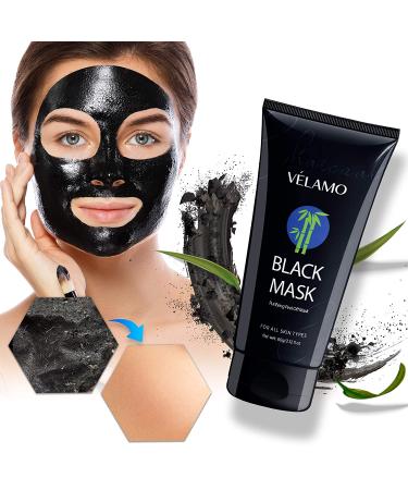 VELAMO Blackhead Remover Mask - Purifying Charcoal Peel Off Mask for Deep Cleansing - 60g - Buy Online on GoSupps.com