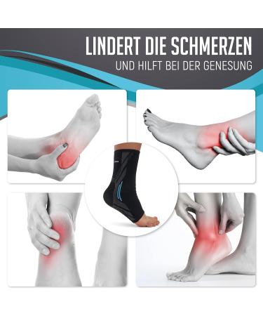 Kinetic Evolution Ankle Bandage - 2 Piece Foot Support for Men & Women Gray XL Sport Ankle Wrap for Right & Left - Buy Online on GoSupps.com