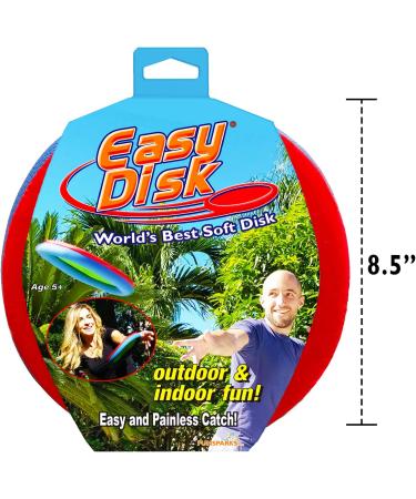 Funsparks Easy Disk Red Small - Soft Catch Frisbee for Kids and Adults - Indoor/Outdoor Flying Disc - Improve Hand-Eye Coordination - Buy Online on GoSupps.com