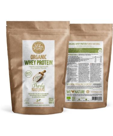 Ekopura Organic Whey Protein 500g | 80% Protein | Hormone, GMO, and Soy-Free | Additive and Sugar-Free | Promotes Muscle Growth & Recovery | Certified Organic | Plain Flavor - Buy Online on GoSupps.com