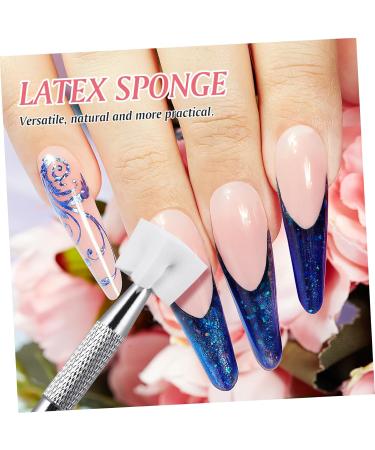 CRILSTYLEO 1 Set Nail Sponge Claw Grabber Nail Art Gradient Sponges Nail Art Brushes Face Sponge Blush for Cheeks Makeup Wedges Stainless Pen Nail Art Sponge Tool Ombr A Little Bit - Buy Online on GoSupps.com