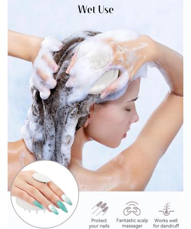 Heeta Scalp Massage Brush - Soft Silicone Shampoo Brush for Dandruff Relief & Itchy Scalp | Ideal for Men Children & Pets - Beige 07 - Buy Online on GoSupps.com