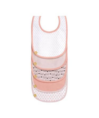 L SSIG Baby Toddler Bib Set (5 pcs.) Velcro Cotton Waterproof/Value Pack Bib Little Chums Mouse