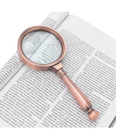 Magnifying Glass Non-Slip Portable 5X HD Reading Magnifying Glass Handheld for Jewelry for Home for Inspection for Office for Exploration