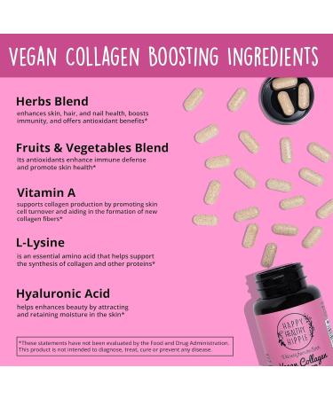 Happy Healthy Hippie Organic Ashwagandha Capsules & Vegan Collagen Builder - Buy Online on GoSupps.com