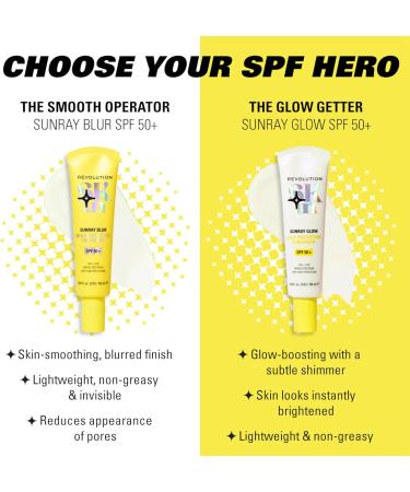 Revolution Beauty Group Revolution Skin Sunray Blur sunscreen for the face SPF 50+ light nongreasy formula with niacinamide vegan and not tested on animals 50 ml - Buy Online on GoSupps.com