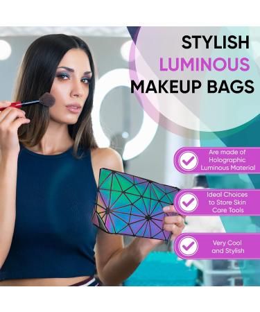 Pryzm Cube Reflective 3D Makeup Bag - Luminous Medium Size 1 Piece | International Shipping Available - Buy Online on GoSupps.com